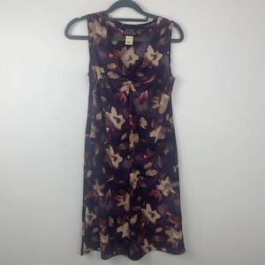 Nikki Morgan dress sleeveless v-neck size SP color purple